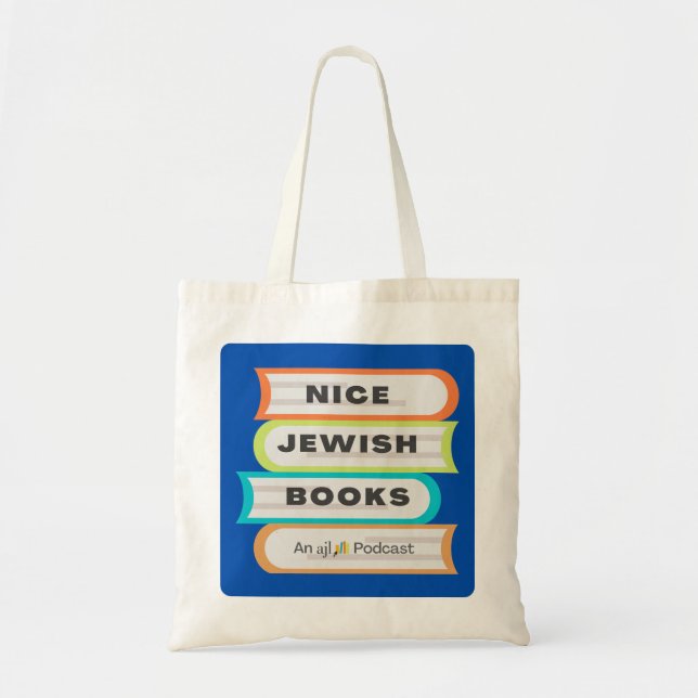 Nice Jewish Books podcast logo tote bag (Front)