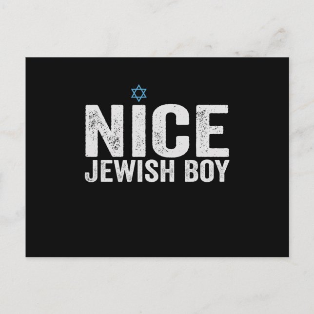Nice Jewish Boy Hanukkah Jewish Family Gift Postcard (Front)