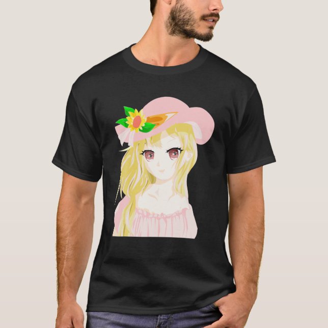 Nice Kawaii Japanese Anime Pastel Goth Design T-Shirt (Front)
