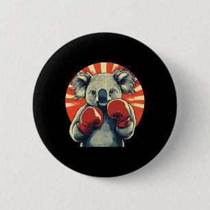 Nice Koala Bear With A Punch And A Smile Costume 6 Cm Round Badge