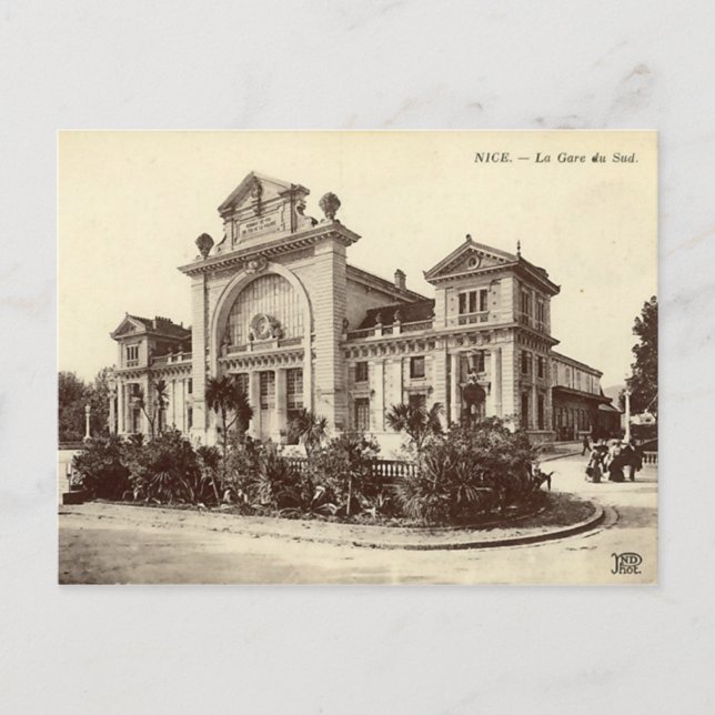 Nice - La Gare du Sud Postcard (Front)