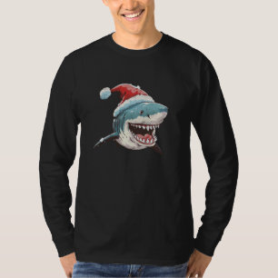 Nice laughing Xmas Shark Costume for Adults and Ki T-Shirt