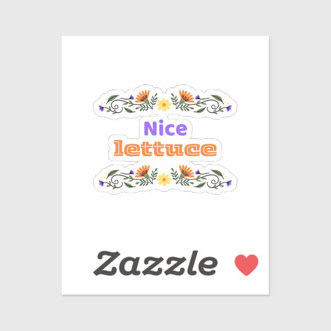 Nice Lettuce Best Chirps Hockey Sticker (Sheet)