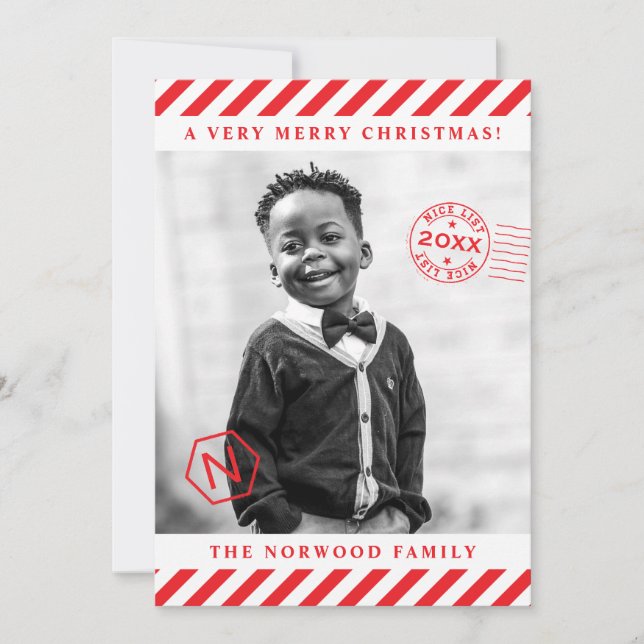 Nice List Christmas Invitation (Front)