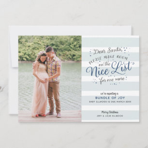 Nice List Christmas Pregnancy Announcement