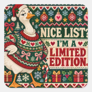 Nice List? I’m on a Limited Edition! Square Sticker