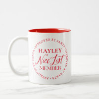 Nice List Member Approved By Santa Christmas