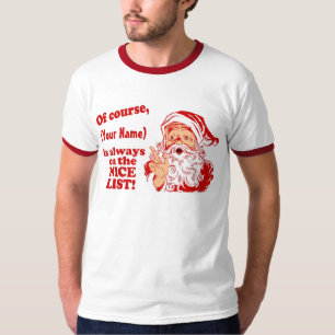 Nice List Personalised T-Shirt