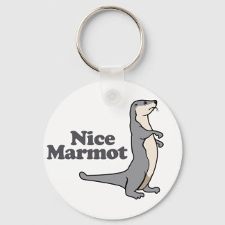 Nice Marmot ferret Key Ring