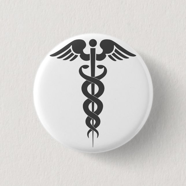 Nice medical    3 cm round badge (Front)