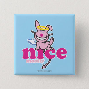 Nice Mostly 15 Cm Square Badge