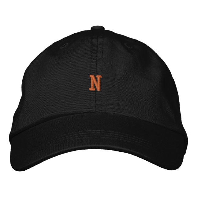 Nice N - Letter Initial Cap Elegant Hat (Front)