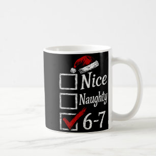 Nice Naughty 67 Christmas Brainrot Funny Coffee Mug