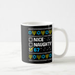 Nice Naughty 67 Six Seven Ugly Hanukkah Sweater Ch Coffee Mug<br><div class="desc">Nice Naughty 67 Six Seven Ugly Hanukkah Sweater Chanukah Jew</div>