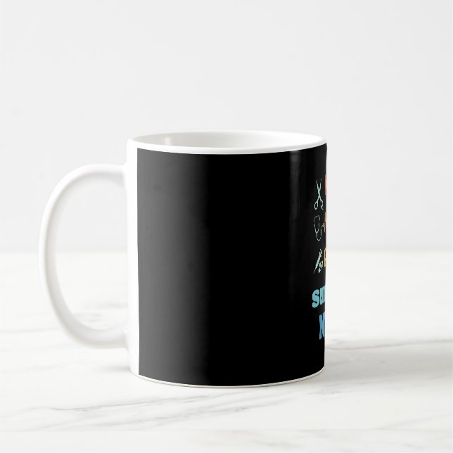 Nice Naughty Awesome Surgical Nurse Coffee Mug (Left)
