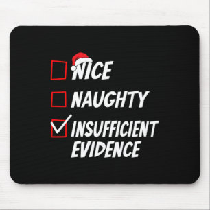Nice Naughty Christmas Family Xmas Pajama Men Wome Mouse Mat