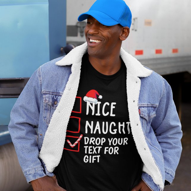 Nice Naughty Christmas Secret Santa gift T-Shirt (Creator Uploaded)