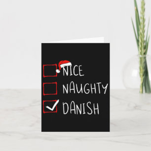 Nice Naughty Danish Christmas Denmark Heritage Roo Card