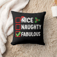 Nice Naughty Fabulous Funny Santa Christmas List H