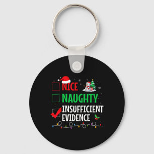 Nice Naughty Funny For Women Men Teen Christmas Key Ring