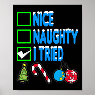 Nice Naughty I Tried  Poster