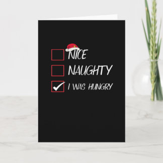 Nice Naughty I Was Hangry Qatari Christmas Heritag Card
