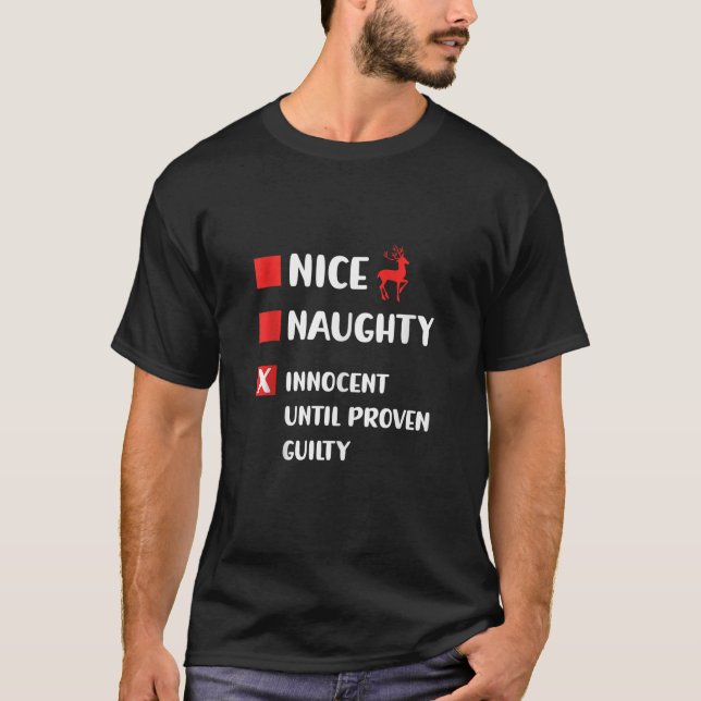 Nice Naughty Innocent Until Proven Guilty Tank Top (Front)