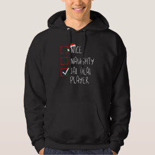 Nice Naughty Jai Alai Player List Christmas Santa Hoodie