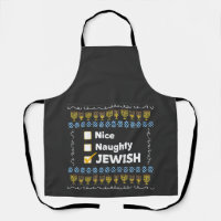 Nice Naughty Jewish Hanukkah Ugly Sweater