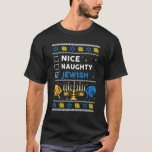 Nice Naughty Jewish Ugly Hanukkah Sweater Chanukah<br><div class="desc">Nice Naughty Jewish Ugly Hanukkah Sweater Chanukah  2.</div>