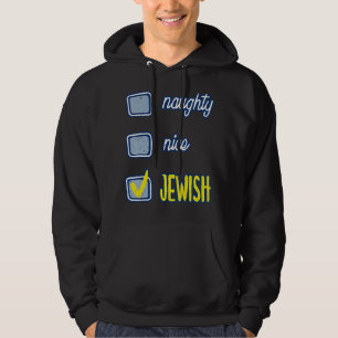Nice Naughty Jewish Ugly Hanukkah Sweater Chanukah