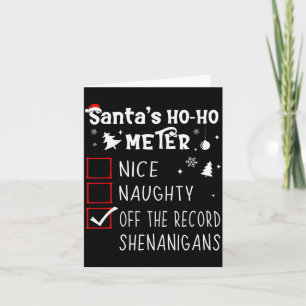 Nice Naughty Off The Record Shenanigans Christmas Card