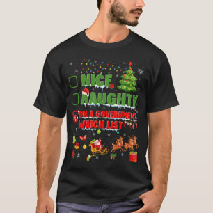 Nice Naughty On A Government Watch List Christmas T-Shirt