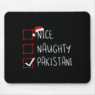 Nice Naughty Pakistani Christmas Pakistan Heritage Mouse Mat