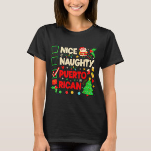 Nice Naughty Puerto Rican Puerto Rico Women Christ T-Shirt
