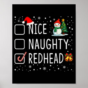 Nice Naughty Redhead Poster