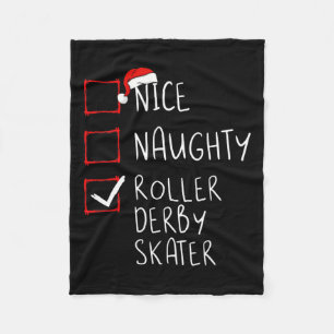 Nice Naughty Roller Der Fleece Blanket