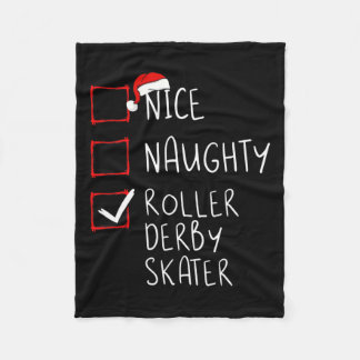 Nice Naughty Roller Der Fleece Blanket