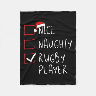Nice Naughty Rug1 Fleece Blanket