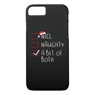 Nice Naughty Santa Hat Humor Vibe  iPhone 8/7 Case