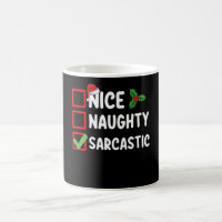 Nice Naughty Sarcastic Christmas List Sarcasm