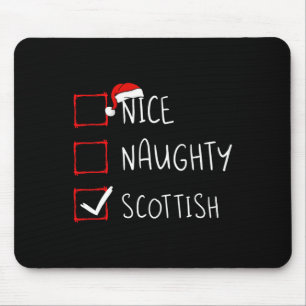 Nice Naughty Scottish Christmas Scotland Heritage Mouse Mat