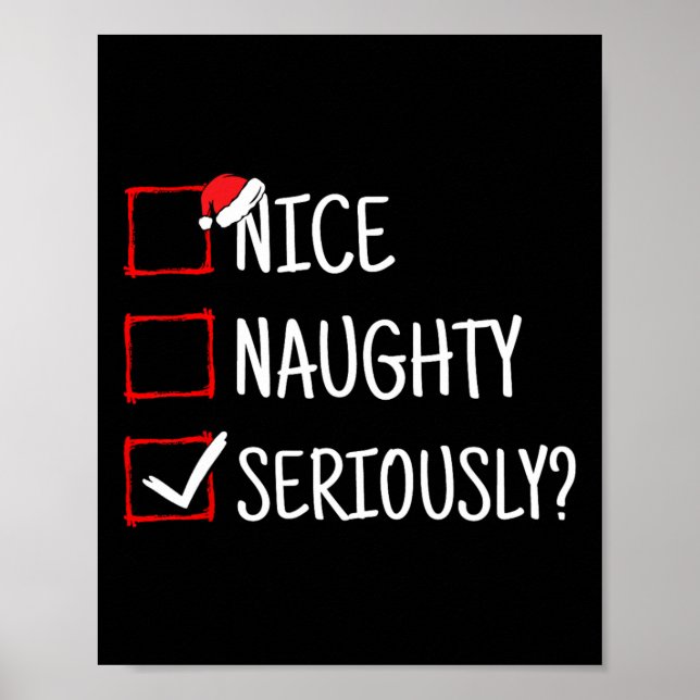 Nice Naughty Seriously Funny Christmas  Poster (Front)
