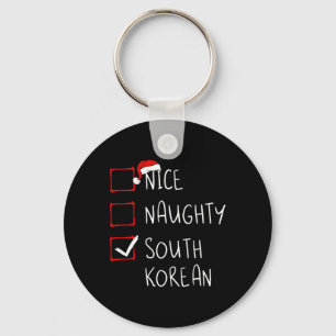 Nice Naughty South Korean Christmas South Korea He Key Ring