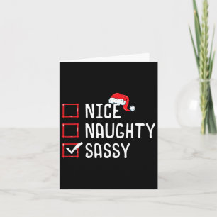 Nice Naughty Sy Christmas List Card