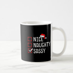 Nice Naughty Sy Christmas List Coffee Mug