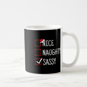Nice Naughty Sy Funny Christmas Coffee Mug