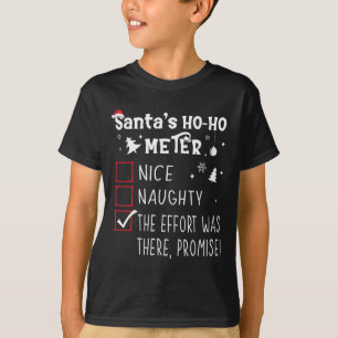 Nice Naughty The Effort Was There  T-Shirt