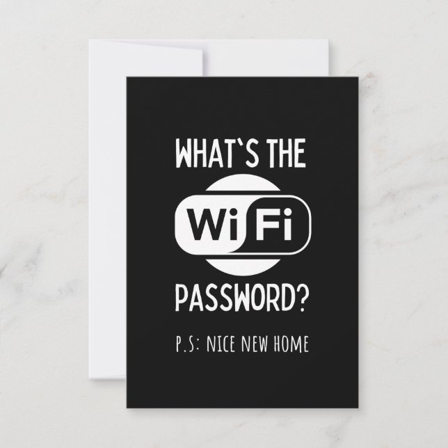 nice new home card (Front)