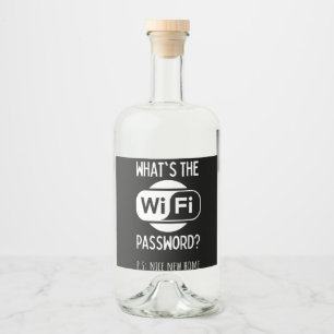 nice new home liquor bottle label